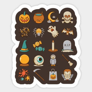 Halloween Icons Sticker